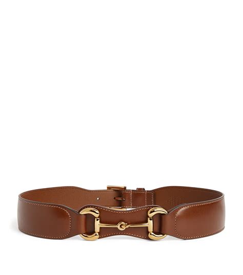 gucci horsebit belt brown.